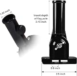 NQ Flag Pole Holder 1 Inch Aluminum Adjustable Mount Black view 5