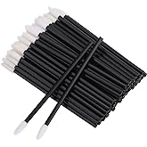100 Pieces Disposable Lip Wands Lip Gloss Applicators Lipstick Lint Free Wands Makeup Applicator Lip Brushes Doe Foot Applicator