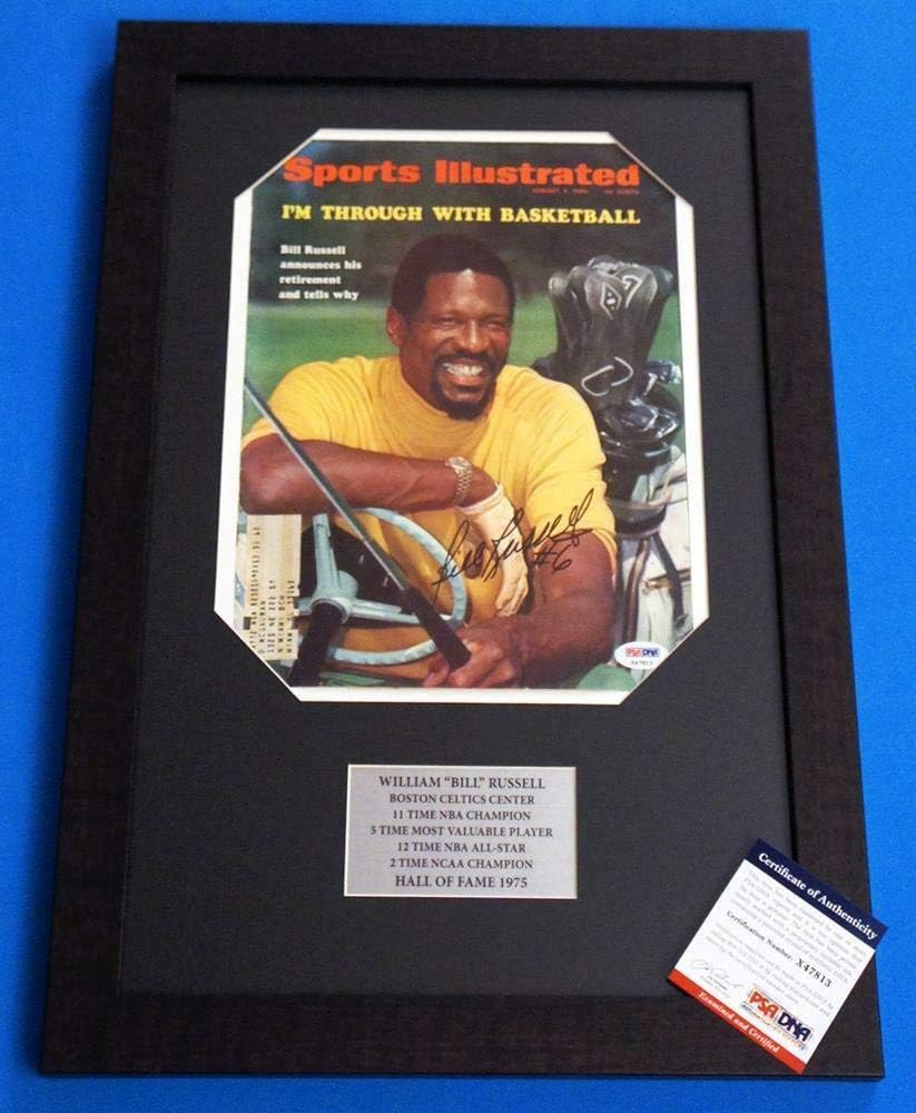 bill russell autographed basketball