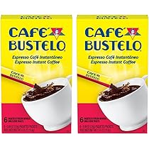 resou no Coffee5箱セット Amazon.com : Prexio Cafe Bustelo Instant Coffee Single Serve