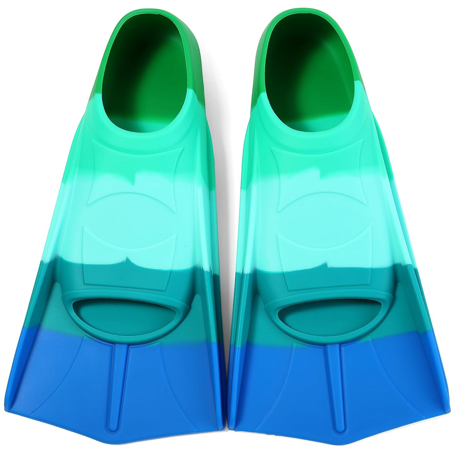 Azuunye Kids Swim Fins,Children Flippers Swimming Training Fins,100% Silicone Short Fins for Lap Diving Pool for Girls Boys Small