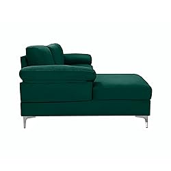 EMKK 103” Velvet Modular Sectional Sofa