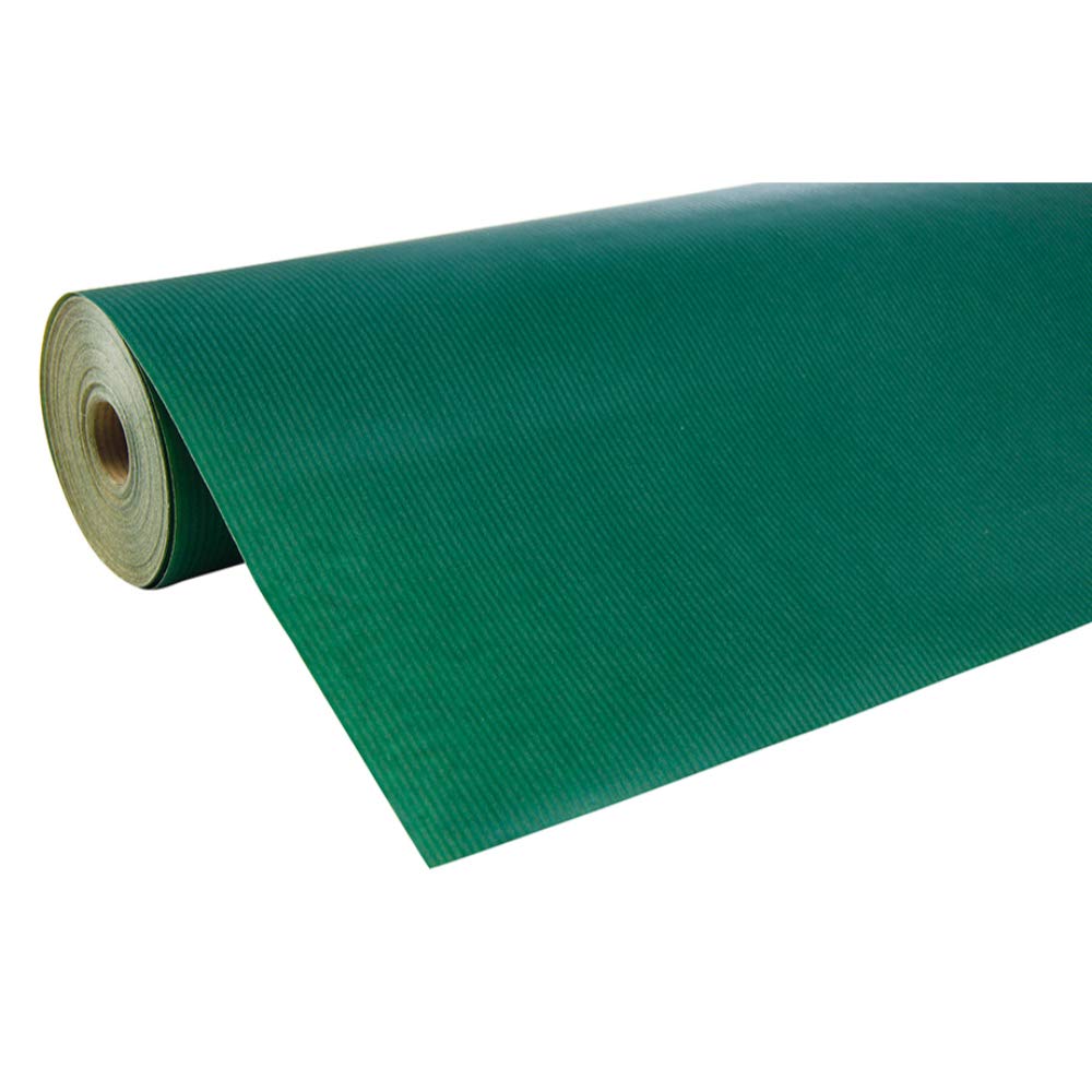 Clairefontaine 507274C - A Reel of Green UniColour Recycled Kraft Paper - Dimensions: 250mx0m70 - 60g - Colour: Green - Recycled Paper, Ideal for Gift Wrapping