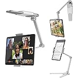 Inifispce 3 in 1 Tablet Stand, iPad Wall Mount, Under Cabinet Tablet Mount, Kitchen Tablet Holder for 4.7''- 13'' Screen Micr