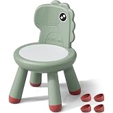 KidBloom Toddler Chair, Sturdy Kids Chair, Dinosaur Chair for Kids | Anti-Slip Toddler Chairs for Table, Multi Use Chairs for Toddlers, Plastic Chairs with Ergonomic Backrest