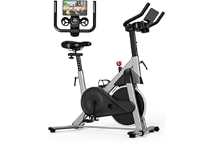 Superun Exercise Bike, Stationary Bikes for Home Gym with 32-Level Magnetic Resistance, 300LBS Capacity Indoor Cycling Bike with Comfortable Seat, LED Display