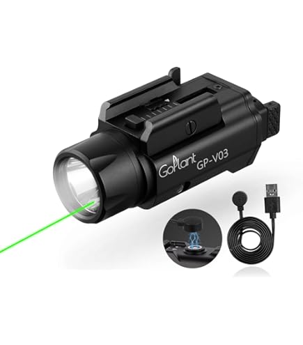 Tactical LED Strobe Flashlight With Quick Detach Mount - Fits Pistols With Picatinny Rails