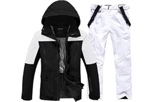 GS SNOWING Men's Jacket and Pants Set Insulated Waterproof Waterproof Snowboard Snowsuits for Snow Sport