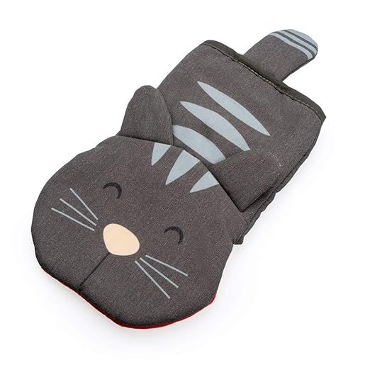 Balvi Manopla Cocina Meow! Color Gris En Forma de Gato Manopla ...