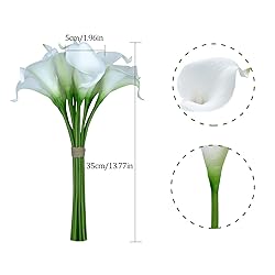 ZGPEPEXIA 15 Pcs Real Touch Calla Lily Artificial