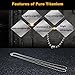 TI-EDC Pure Titanium Bead Ball Chain Necklace, Jewelry Chain Adjustable with Gift Package for Men and Women (3.0mm Bead-24in Length)