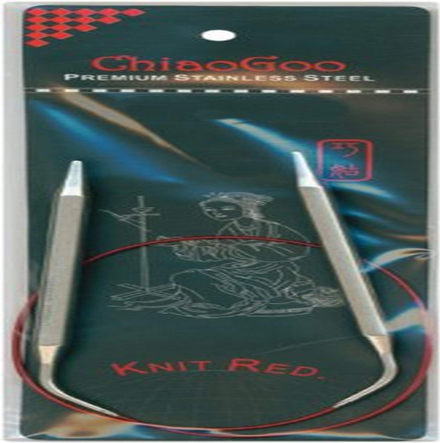 ChiaoGoo Red Circular Knitting Needles 24inchSize 9/5.5mm, Other