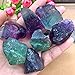 Natural Fluorite Quartz Crystal Stone Bulk Raw Tumbled Stone Rainbow Gemstone for Cabbing Cutting Lapidary Tumbling Polishing Wicca Reiki Crystal Healing