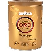 Lavazza Qualit&agrave; Oro Ground Coffee, Medium Roast, 100% Arabica, 8.8 oz Tin (Pack of 4)