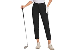 M MOTEEPI 7/8 Golf Pants Women with 4 Pockets Lightweight Stretchy Work Hiking Travel Pants Outdoor