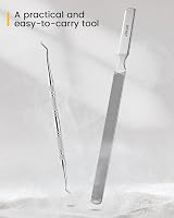 BEZOX Long Steel Nail File Dual-Ended Toenail Lifter view 6