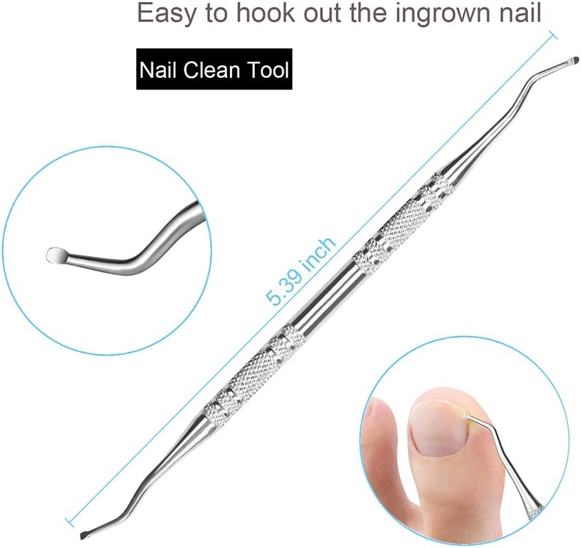 Bcabo Upgraded 8Pcs/set Ingrown Toenail Tools Kit, Premium Nail Treatment Foot Tool, Ingrown Toenail Removal Correction Clippers, Surgery Grade Ingrown Toe Nail File Lifter, Professional Pedicure Tool: Health & Personal Care