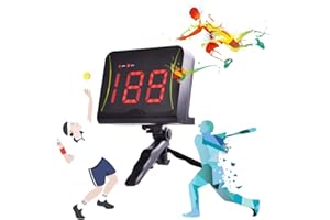 DRM Hands-Free Multi-Sports Radar Gun for Baseball/Lacrosse/Soccer/Tennis/Golf, Speed Measurement Device, Training Equipment