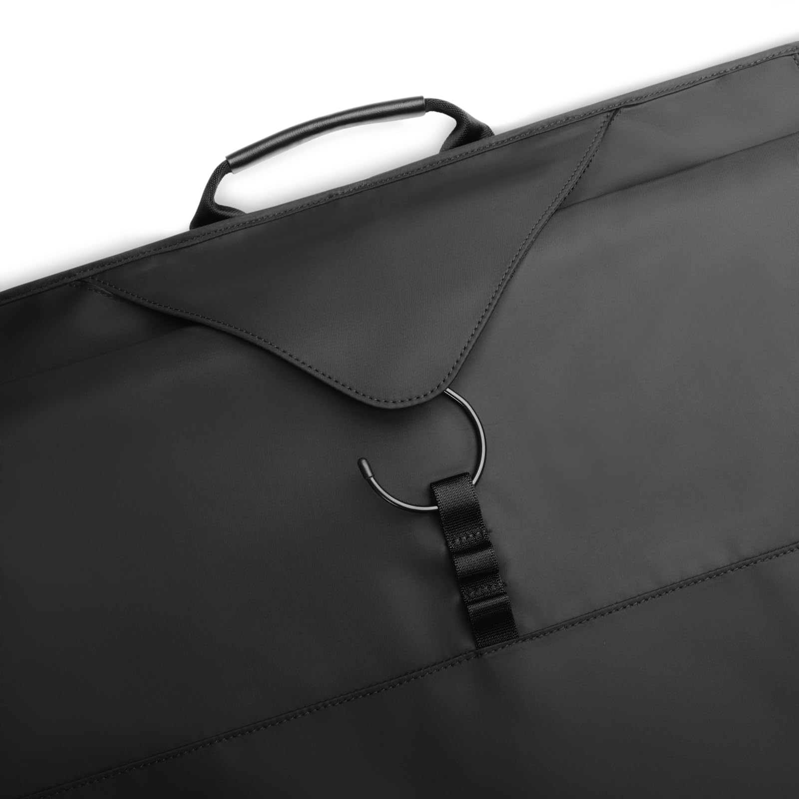 Briggs & Riley Check In Garment Sleeve for Hanging Clothes - Suit & Dress Travel Bag for Men & Women, Wrinkle Reducing Carrier for Shirts, Tuxedos, Coats, & More - Travel Essentials, Black