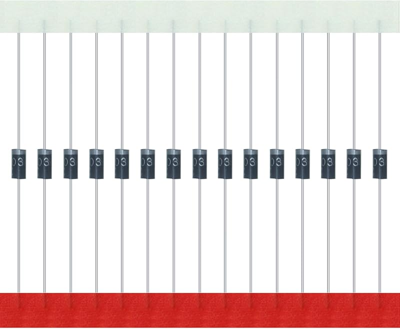 AUKENIEN 1N4003 Diodes 1A 200V DO-41 Rectifier Diode Pack of 200