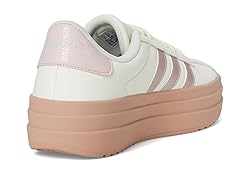 adidas Women's VL Court Bold Sneaker, Ivory/Sandy