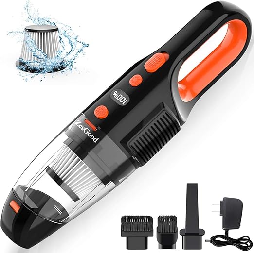 Amazon Com Portable Handheld Vacuum Zesgood 7000pa Powerful
