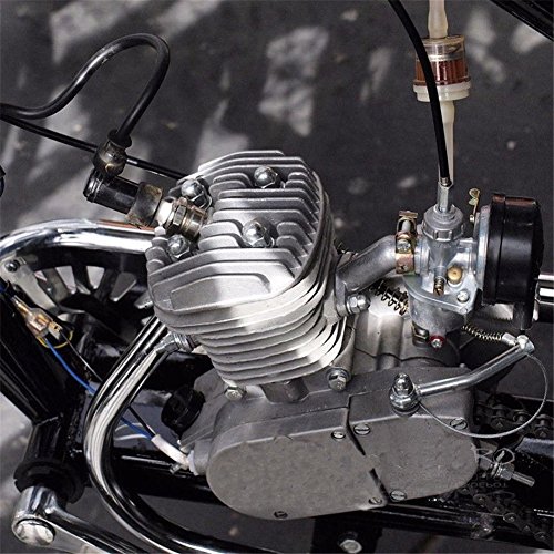 80cc 2-Stroke Bicycle Gasoline Engine Motor Kit DIY Motorized Bike Single Cylinder Air-cooled Silver