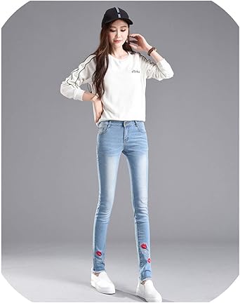 red denim jeans ladies