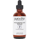 PURA D'OR 3.3 Oz Hyaluronic Acid Serum For Deep Hydration - Anti-Aging, Plumping & Moisturizing Formula For Smooth, Supple Skin - Natural Skincare Boost - Fine Lines & Wrinkle Reducer - Travel Size