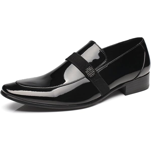 Amazon.com | XIPAI Mens Tuxedo Shoes Patent Leather Loafers  display picture 1