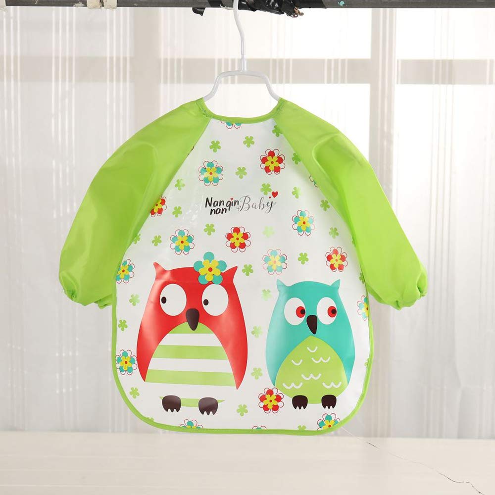 Tablier De Peinture Dalimentation De Jeu Pour Enfant 6mois 4ans 3pcs Bavoir Bebe Impermeable Manche Longue Bavoirs Bebe Shahrefarang Com