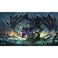 Zombie Dragon TCG playmat, gamemat 24" Wide 14" Tall for Trading Card Game Smooth Cloth Surface Rubber Base