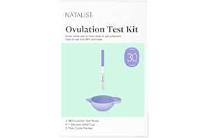 Natalist Ovulation Tests Home Fertility Predictor Kit for Women with Urine Cup, Clear & Accurate Rapid Result Tracker Helps Get Timing Right While Planning for Baby - 30 Count