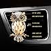 Owl Car Aromatherapy Essential Oil Diffuser Diamond Locket with Vent Clip and Best Home Decoration Car Decoration Car Air Freshener, AMind(Gold)