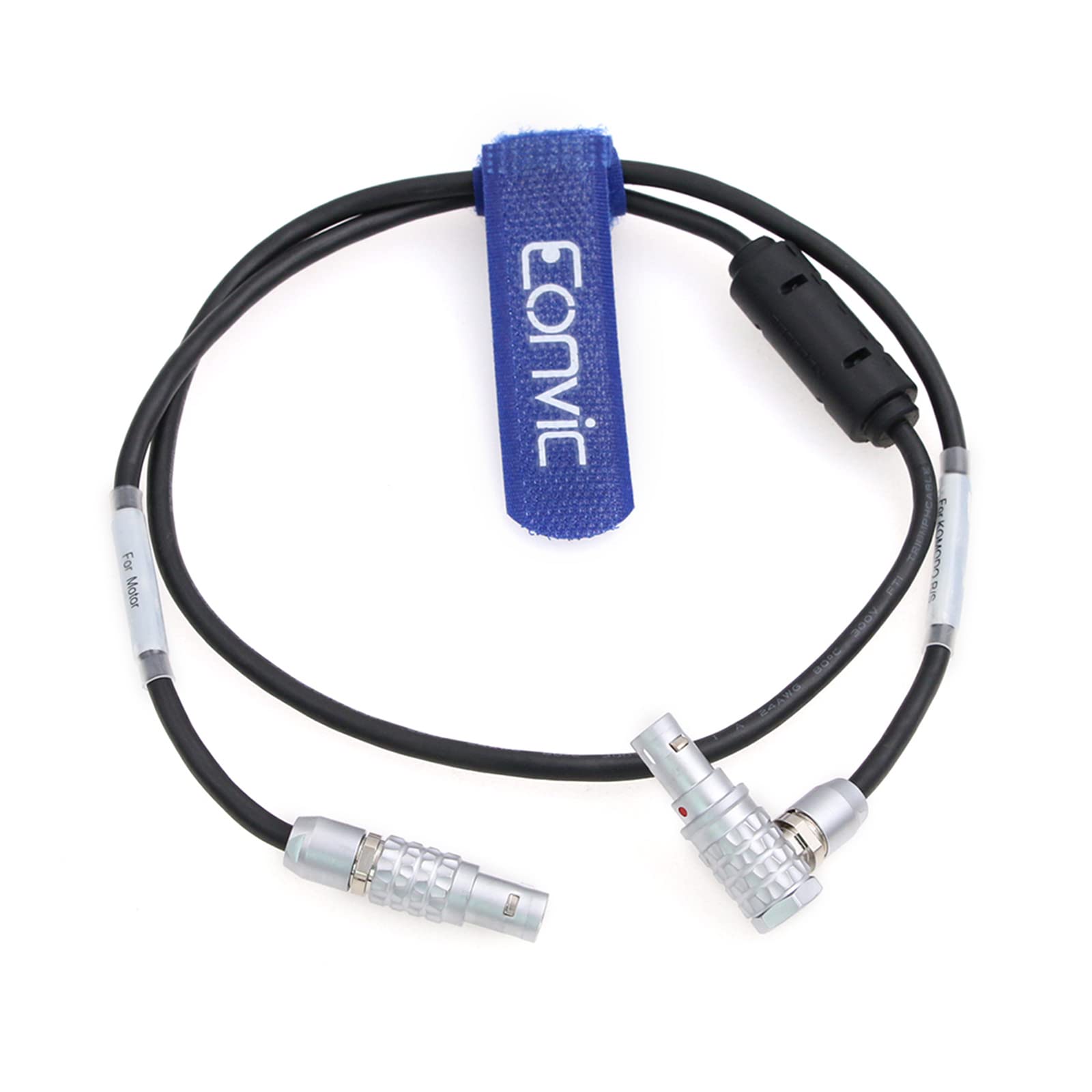 Eonvic Right Angle EXT 9 Pin to 7pin Nucleus-M Run/Stop Cable for RED Digital Cinema Komodo Camera