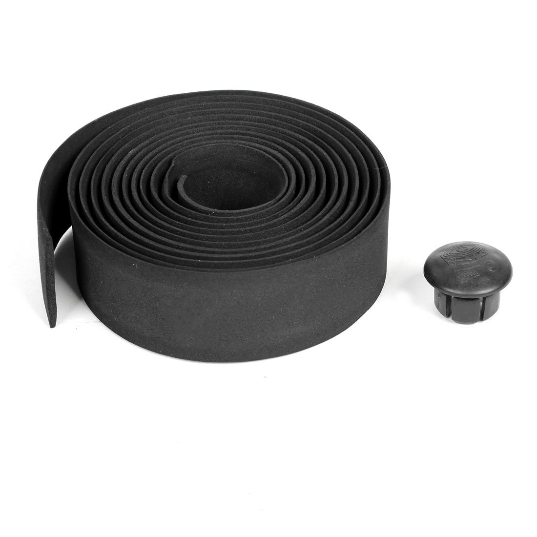 sourcing map Plastic Bar End Connector 6.8ft Length Black Handlebar Tape Ribbon