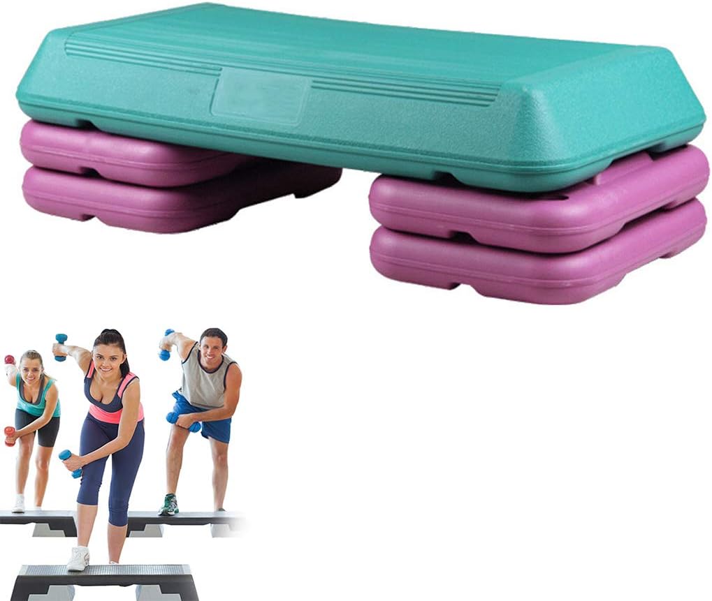 RONG SPORT Professional Gym Stepper Board Aerobic Step Raise Platform Steppers,Adjustable Balance Pad Board Trainer for Fitness Athletes/Office Workers/Postpartum Repairs,Green