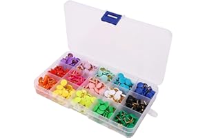 450pcs Colors Push Pins, Plastic Round Head Thumb Tacks Colored Map Pins for Bulletin Board Cork Board Wall Hangings Photo Wa