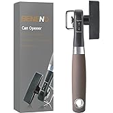Beneno Can Opener, Manual Side Safe Cut Can Opener Smooth Edge with Durable Sharp Blade, Effort-Saving Knob & Comfortable Non