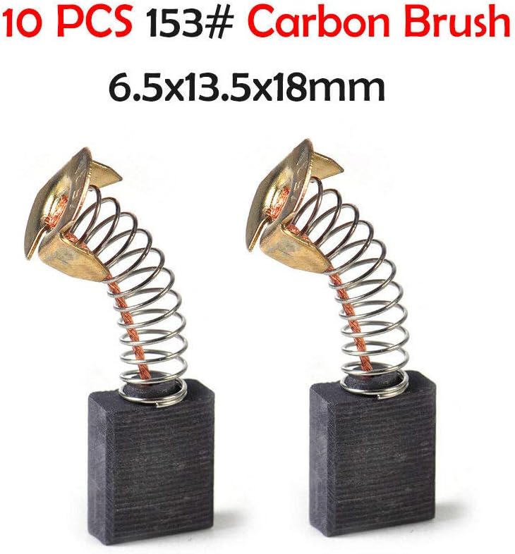Supertool Lot De 10 Brosses De Charbon Pour Moteur électrique De Rechange De Différentes Tailles