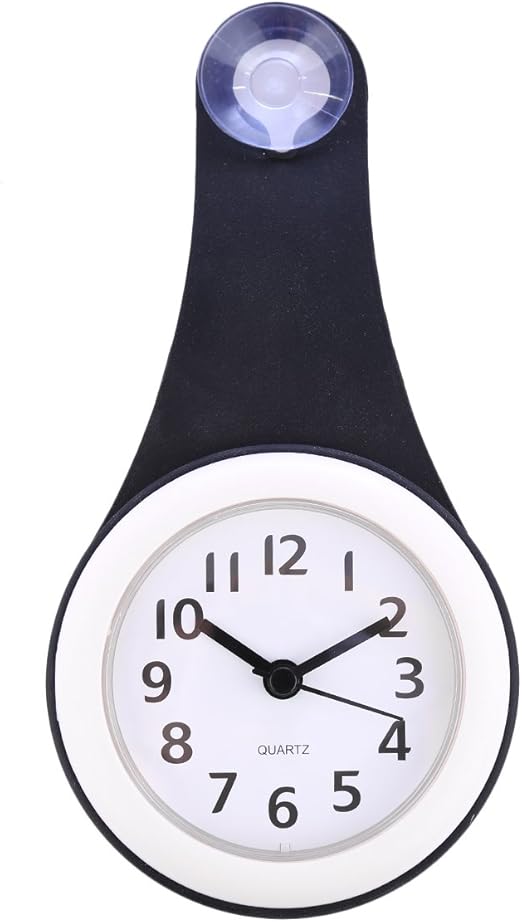 MINGCHENG Shower Clock Waterproof Wall Clock for Bathroom