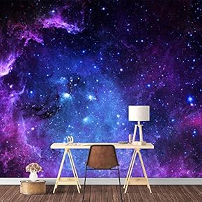 BRAND_NAMEWall Mural Galaxy Removable Wallpaper Wall Sticker for...