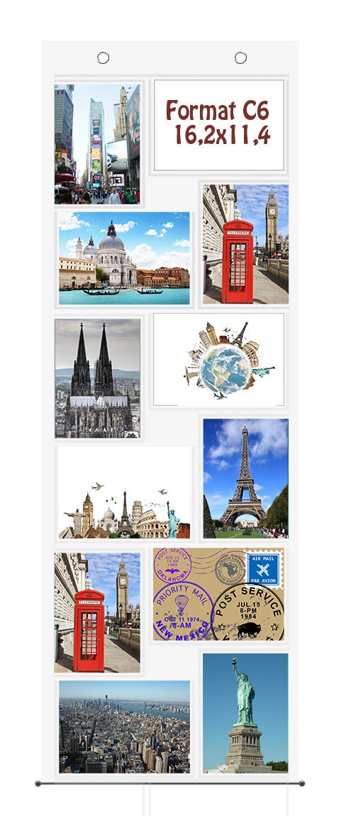 Photo Curtain for 12 Photos C6 Photo Wall Picture Gallery Transparent transparent