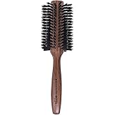 Spornette Deville Boar Bristle Round Brush for Women - Large Round Hair Brush for Blow Drying, Curling & Styling - Adds Shine, Volume & Lift to All Hair Types (2.5 Inch)