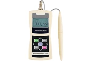 METELLME Digital Tesla Meter Handheld Gaussmeter Surface Magnetic Field Tester 0-2500mT Accuracy ±5% with N/S Function for Measuring Surface Magnetic Field of Permanent,Mechanical Parts,Magnetic Separator
