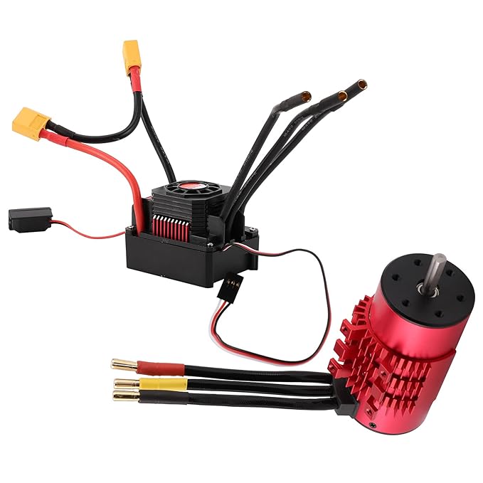 120A ESC, RC Brushless Motor Waterproof RC ESC Brushed Motor 3670