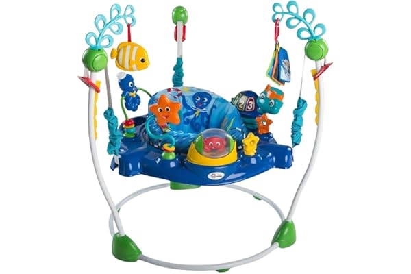 Baby Einstein Neptune's Ocean Discovery Activity Baby Jumper Activity Center, Ages 6 months +, Max weight 25 lbs., Unisex