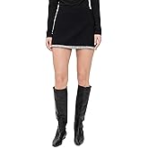 alice + olivia Women's Rubi Embellished Trim Micro Skirt