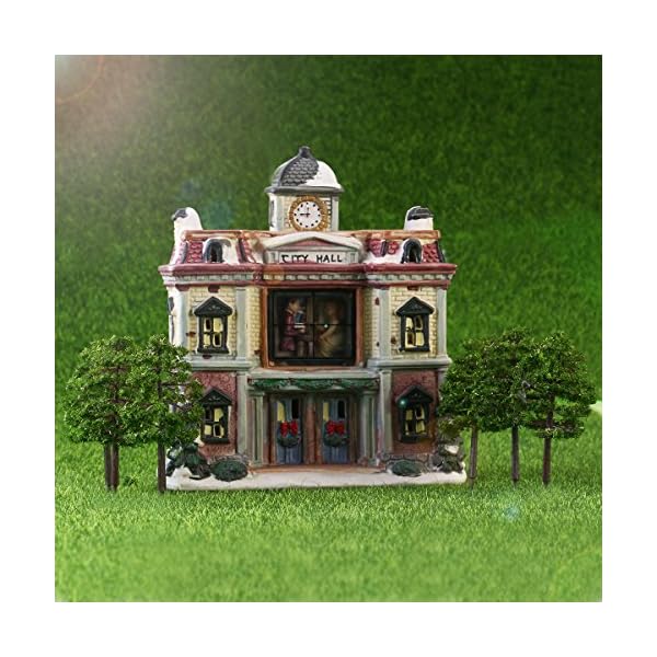 WINOMO 20ST Modell Bäume Miniatur Landschaft Landschaft Zug Eisenbahn Bäume Maßstab 1:100 dunkelgrün – Bild 4