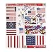 Paper Magic 7-Sheets Window Clings - American Flags